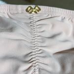 PilyQ  PQ Fanned Full Swim Bottom Crochet Detail Lined Pink Sands L NWT Photo 6