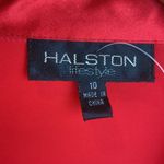Halston Heritage Halston 100% Silk Long Sleeve Button Up Blouse Top 10 NEW Photo 5