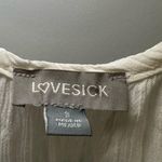 Love Sick  White Scoop Neck Short Flutter Sleeve Blouse size 3(3X) Photo 1