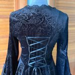 Dark in Love Gothic Victorian Vampire Vkei Black Velvet & Lace Mini Dress M Size M Photo 8