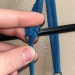 Urban Outfitters Women’s  Blue Cold shoulder romper size medium wedding summer Photo 4