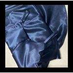 I. N. INTERNATIONAL Blue Fit & Flare Juniors 3 Satin Scallop Dress Size undefined Photo 2