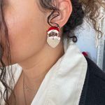 BaubleBar NIP  SUGARFIX NORTH SOUL SANTA CHRISTMAS EARRINGS Photo 2