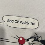 Looney Tunes Vintage Tweety Bird Sylvester Tee 1XL “Bad Ol’ Puddy Tat Flawed Photo 7