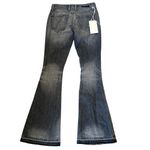 Work Custom Jeans Women's Gray Distressed Flare Jeans Size‎ 24 NWT Black Photo 3