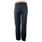 Abercrombie & Fitch  90's Straight Black High Rise Distressed Denim Jeans Size 28 Photo 3