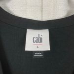 CAbi  Black Dishy Faux Wrap Dress Sz.L Photo 9