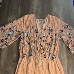 Jaase  Wide Leg Floral Peach Jumpsuit Photo 2