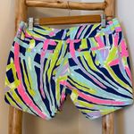 Lilly Pulitzer Callahan Shorts Size 00 Palm Reader Print EUC Photo 3
