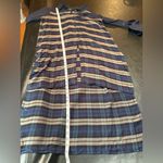 Romeo + Juliet Couture Blue Plaid Shirt/Dress with sheer sleeves. NWT size Large Photo 10