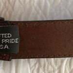 Brighton Vintage cowboy belt . Croc embossed Leather & silver M. Photo 5