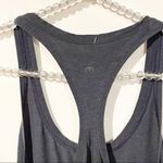 Lululemon Size 8 Dark Grey Athletic Work Out Racerback Tank Sleeveless Photo 1