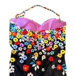 Anne cole  One-Piece Swimsuit Floral Bandeau Style Size 12 Photo 4