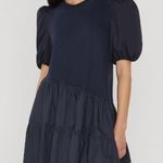 Cinq à Sept Cinq A Sept Caitlin Puff-Sleeve Mini Dress Navy Photo 9