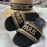 Lavishly Paris Women’s City Paris Black Slides Size: 8 Multiple Photo 2