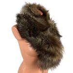 SAGA FOX Silver Fox Fur Trim Besatz Garniture Shawl Stole Scurf Gray Photo 0