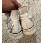 AZALEA WANG Penny Lane Flower Embellished platform canvas Sneaker White size 6 Photo 8