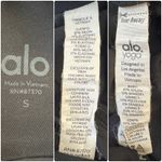 ALO YOGA Movement Sports Bra Crop Top Lace Up Corset Black Size Small Photo 11