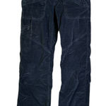 Athleta Velvet Cargo Pants Navy Blue Women's Size 4 Straight Leg Zip Pockets Photo 0