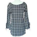 Ivy Jane  Black and‎ White Plaid Yellow Red Embroidery Tunic Sz M Photo 4