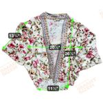 Anthropologie Idalia Floral Jacket Kimono OS One Size Women's Blouse Top Shirt Photo 6
