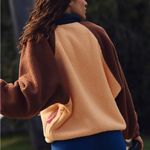 Free People Movement FP Movement Free People Hit The Slopes Colorblock Pullover Fleece in Orange Photo 2
