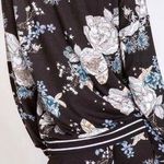 P.J. Salvage Track Star Floral Long Sleeve Top, L Photo 1