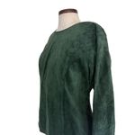 Bagatelle Vintage 90s suede leather back button long sleeve blouse Photo 12