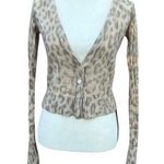 Banana Republic Women’s Mohair Leopard Cardigan Size M Photo 0