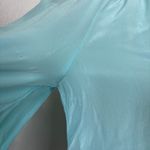 Lilly Pulitzer Solid Silk Long Sleeve Blouse with Mandarin Collar Photo 2