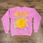 Nirvana  Tie-Dye Smiley Face 90’s Logo Crewneck Sweatshirt Photo 1