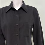 Emanuel Ungaro Liberte Black Front Pocket Button Down size 10/44 Photo 1