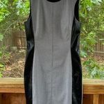 White House | Black Market  Vegan Leather Houndstooth Sheath Dress Size 10. NEW Photo 0