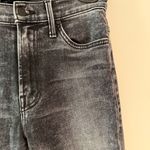 MOTHER the Insider Crop Step Fray in Train Stops Size 25 Denim Ankle Jean Black Photo 4