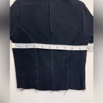 Naked Wardrobe Womens Size XS Black Mock Neck Ribbed Long Sleeve Cropped Shirt Photo 4