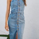 Rolla's Women’s Sailor Jean Midi Dress Azure Size 14 / XL Blue Photo 0