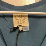 Chaser Flutter Sleeveā Blue and White Blouse with Tie Front Photo 1