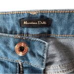 Massimo Dutti Blue Wash Denim High Waist Cropped Bootcut Cotton Stretch Jeans 8 Photo 3