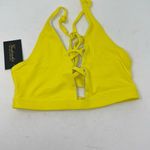 Frederick's of Hollywood NWT  Womens Small Sunset Strap Bathing Suit Top Yellow Photo 1