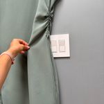 Reiss  Marcia Slash Neck Cinch Waist Dress Pale Sage Green 8 Photo 6