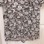 DALIA Short Sleeve Floral Print Romper Black Size 4 Photo 1