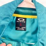 Oakley  Quilted Vest Women's L G Teal Full Zip Puffer Padded Athleisure Photo 1