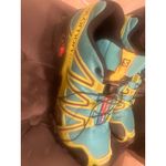 Salomon Speedcross 3 Trail Running Shoes Teal Yellow Purple Womens Size 7.5 Photo 1