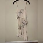 4SI3NNA Cream and Gray Asymmetrical Dress White Photo 2