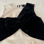 J.Crew Collection Natural Denim Top with Velvet Overlay Women's 000 Photo 6