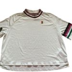 Nike  court dry breathe slam top Sz XL white/true berry /mystic green Photo 12