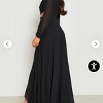 Boohoo Black Chiffon Maxi Dress Photo 2