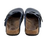 Birkenstock  Dorian Mary Jane Shoes Blue Sz 9 Leather Buckle Cross Strap Slip On Photo 6