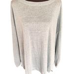 Adrienne Vittadini  100% Linen Top Women’s XL Light Blue Button Detail Photo 0