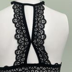Aerie  Nordic High Neck Black Lace Bralette Photo 9